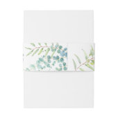 Cute Koala Beren Eucalyptus Leaves Baby shower Uitnodigingen Wikkel (Achterkant Voorbeeld)