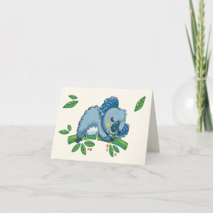 Cute Koala Carte pour notes