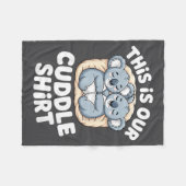 Cute Koala Couple Nest This Is Our Cuddle  Fleece Deken (Voorkant (Horizontaal))