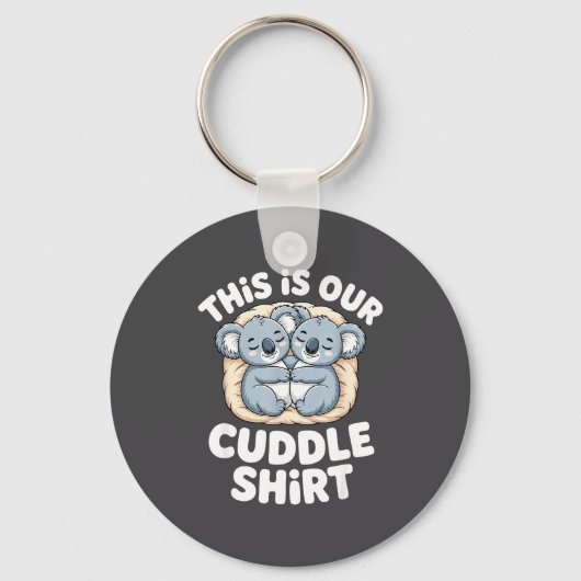 Cute Koala Couple Nest This Is Our Cuddle  Sleutelhanger (Voorkant)