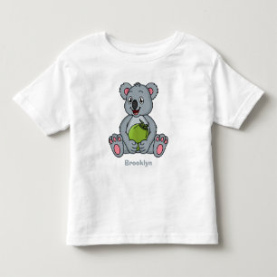 Cute koala en Coconut cartoon illustratie Kinder Shirts