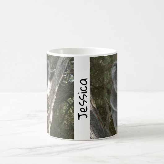 Cute Koala Escalade une Mug Café Arbre (Centre)