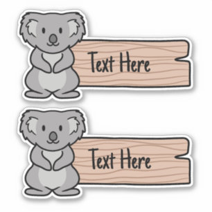 Cute Koala Étiquette