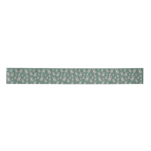Cute Koala Eucalyptus Green Pattern Lint (Voorkant)