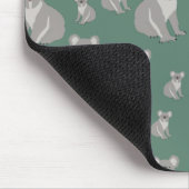 Cute Koala Eucalyptus Green Pattern Muismat (Hoek)