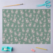 Cute Koala Eucalyptus Green Pattern Tissuepapier (Craft)