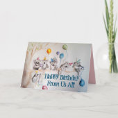 Cute Koala Group Joyeux Anniversaire de nous Carte (Devant)