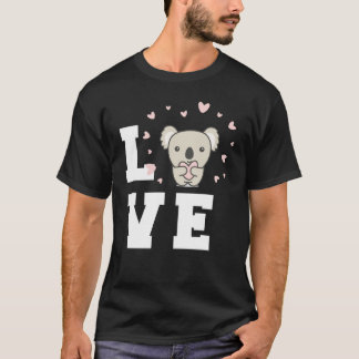 Cute Koala Heart Koalas Animal Australia Cute Koal T-shirt