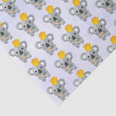 Cute Koala in een Golden Crown Tissuepapier (Detail)