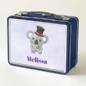 Cute Koala in een zwarte top-hoed (Achterkant)