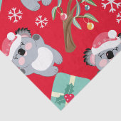 Cute Koala Kerstmis Tissuepapier (Detail)