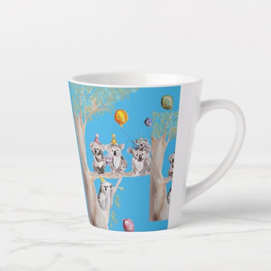Cute Koala Merry Koalamus Christmas Latte Mug (Droite)
