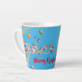 Cute Koala Merry Koalamus Christmas Latte Mug (Angle gauche)