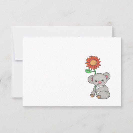Cute Koala N'Importe Quelle Occasion Simple Carte  (Devant)