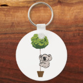 Cute Koala op de boom Sleutelhanger (Voorkant)