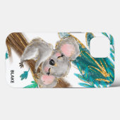 Cute Koala Ours Foliage Nom iPhone / coque ipad (Verso (horizontal))