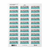 Cute Koala Party Waterverf Return Address Labels (Full Sheet)
