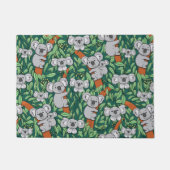 Cute Koala Pattern Hunter Green Deurmat (Voorkant)