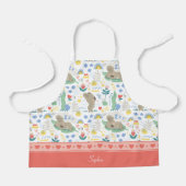 Cute Koala Pattern met meisjesnaam Roze Schort (Voorkant)