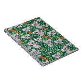 Cute Koala Pattern personaliseert Hunter Green Notitieboek (Rechterzijde)