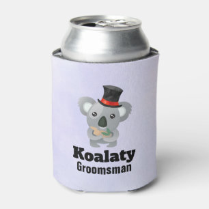 Cute Koala Pun Koalaty Groomsman Blikjeskoeler