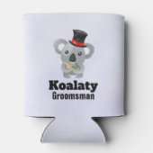 Cute Koala Pun Koalaty Groomsman Blikjeskoeler (Achterkant)