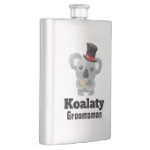 Cute Koala Pun Koalaty Groomsman Flacon (Rechts)