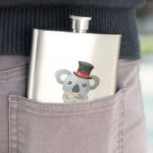 Cute Koala Pun Koalaty Groomsman Flacon (Voorbeeld)