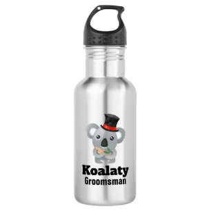 Cute Koala Pun Koalaty Groomsman Waterfles