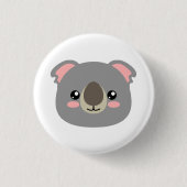 Cute Koala Ronde Button 3,2 Cm (Voorkant)