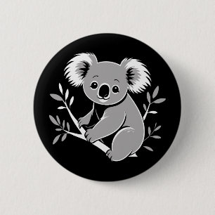 Cute Koala Ronde Button 5,7 Cm