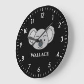 Cute Koala Specialized Custom Name Unique Boy Grote Klok (Hoek)