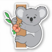 Cute Koala Sticker (Voorkant)