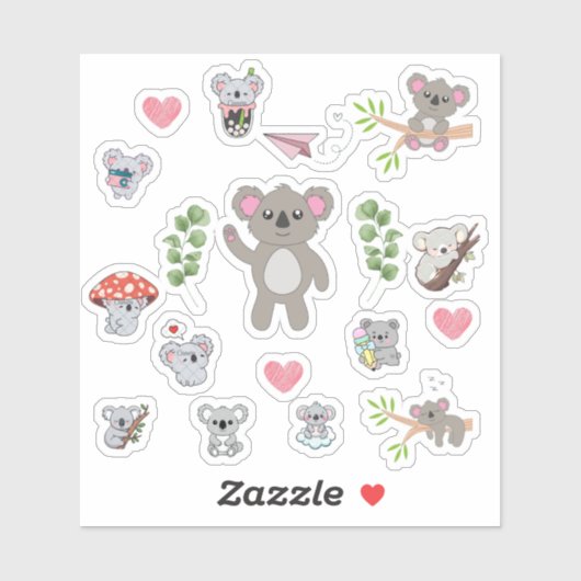 Cute Koala Stickers (Vel)