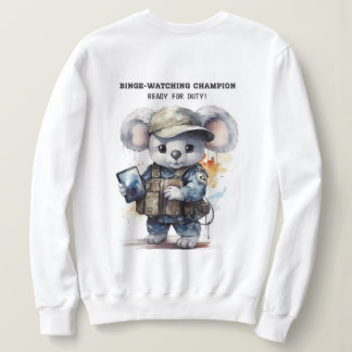 Cute Koala Sweatshirt blanc pour les amoureux de B