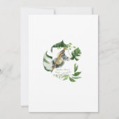 Cute Koala Tropical Greenery Baby shower Kaart (Achterkant)