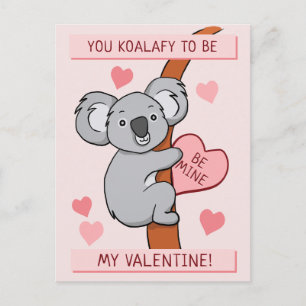 Cute Koala-ty Valentijn Briefkaart