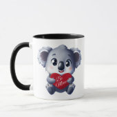 Cute Koala Valentine's Mug (Gauche)
