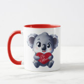 Cute Koala Valentine's Mug (Gauche)