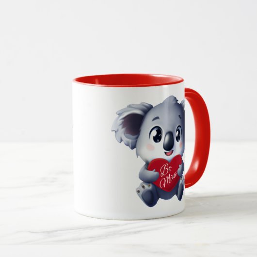 Cute Koala Valentine's Mug (Devant droit)