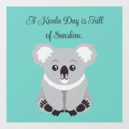 Cute Koala Window Cling Raamsticker