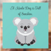 Cute Koala Window Cling Raamsticker (Vel 2)