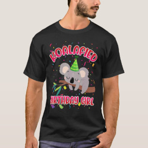 Cute Koalafied Birthday Girls Koala Beer Kinder 1 T-shirt