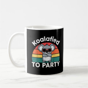 Cute Koalafied Feestje Grappig Koala-ontwerp cadea Koffiemok