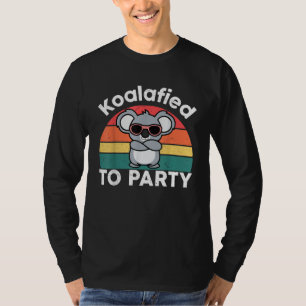 Cute Koalafied Feestje Grappig Koala ontwerp cadea T-shirt