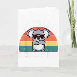 Cute Koalafied T-shirt Papa Mannen Kinderen Jongen Kaart