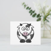 Cute Koe Briefkaart (Staand voorkant)