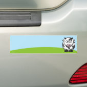 Cute Koe Bumpersticker (Op auto)