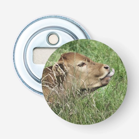 CUTE KOE BUTTON FLESOPENER (Voorkant)