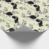 Cute Koe Cadeaupapier (Hoek)